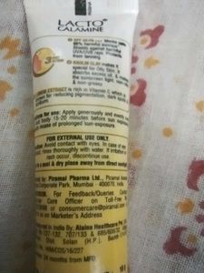 LACTO Calamine Sunscreen