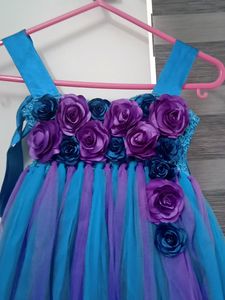 Party Wear Full Length Dress For Girls