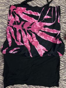 Pink &amp; Black Party Dress