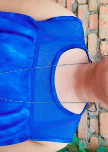 Blue Midi Dress For Girls