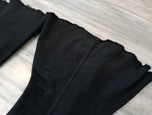 Black Flare Leg Jeans