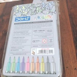 Doms Metallic Marker Pens + Rainbow Pencil