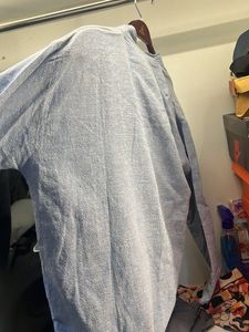 Stylish Blue Henley Shirt