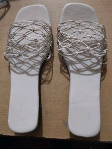 Woven Detail Slides Footwear