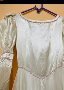 Vintage-Inspired White Gown