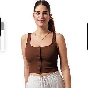 Trendy Ribbed Sleeveless Fitted Top