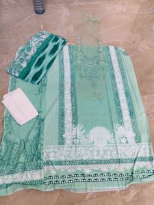 Navy Floral Embroidered Shalwar Kameez