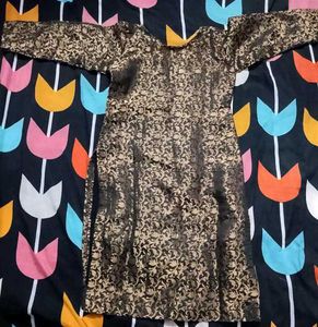 Golden  Black Kurta Royal Elegance in Every Thread