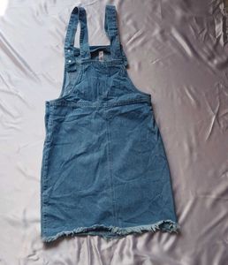 Denim Dungaree Dress