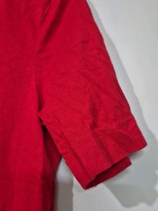 Red V-Neck Tee