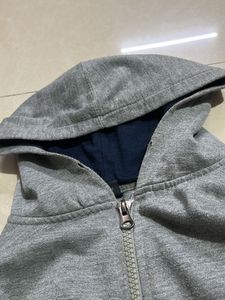 Gray Zip-Up Hoodie
