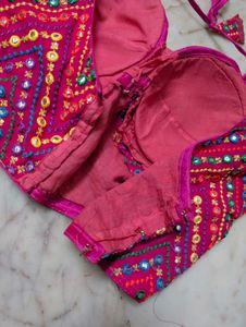 Embroidered Pink Blouse