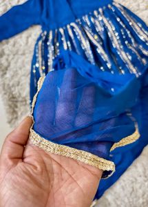 Babyhug Blue Anarkali Premium