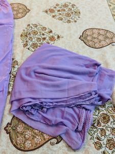 Elegant Purple Ethnic Kurta Pant &amp; Dupatta Set
