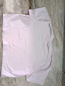 Cute White Tee w/ Pink Bow