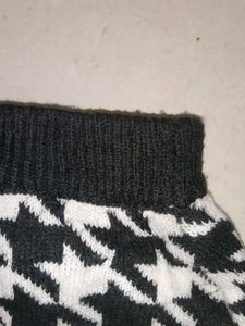 H&amp;M dupe Houndstooth Print Skirt