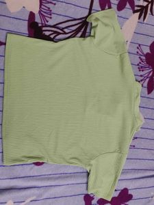 Ribbed Polo Top