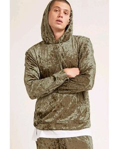 Olive Golden Velvet Hoodie