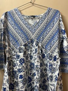 Blue Flared Dress