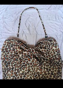 Y2k Leopard Backless bodysuit