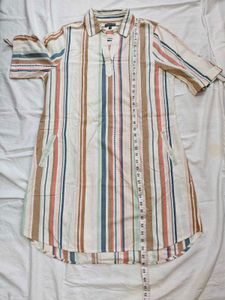 Multicolour Striped Cotton Dress