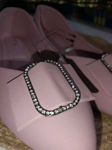 Pink Rhinestone Buckle Ballies
