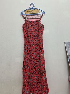 Floral Print Maxi kurti With Side Slit