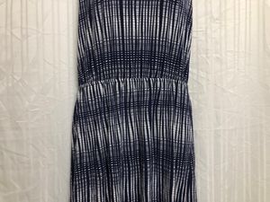Deletta Blue Midi Sleeveless Dress