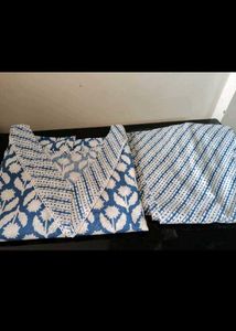 Green Printed Kurta Set