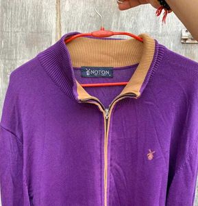 Purple orignal NOTON vintage Knit Cardigan