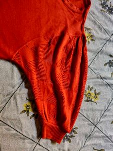 Orange Knit Sweater