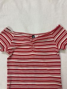 Striped Off-Shoulder Top