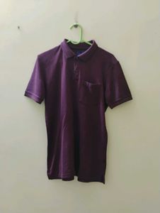 Polo Neck Peter England T Shirt