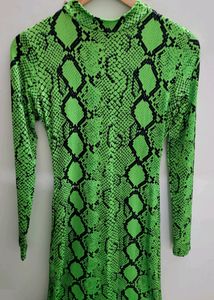 Neon Green Slim Fit Gown