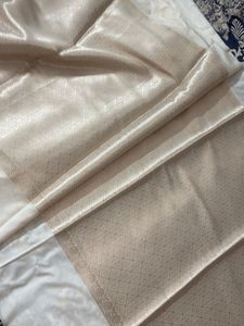 White Dyeable Banarasi Saree