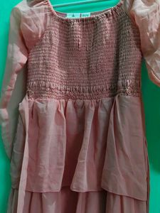Tiered Pink Dress