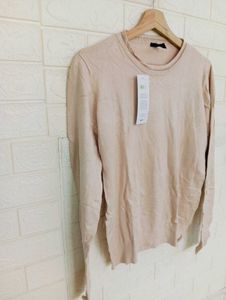 Light Beige Knit Sweater