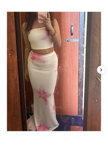 White Floral Co-ord Set