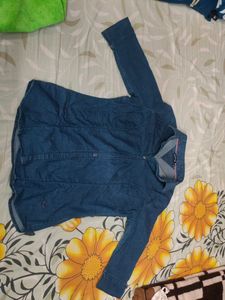 Denim Stretchable Shirt S Size