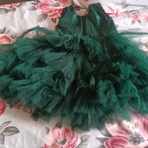 Green Sequin Tulle Dress