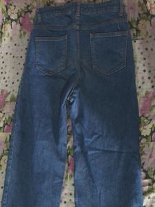 Price DroppedTrendy Wide Leg Jeans (combo) Blue And Light Lavenderish