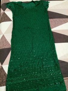 Beautiful Green Embroidery Kurti