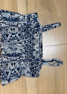 Patterned Crop Top