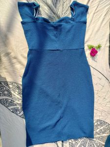 Stylish Blue Bodycon Mini Dress