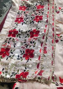 Embroidered Floral Fabric