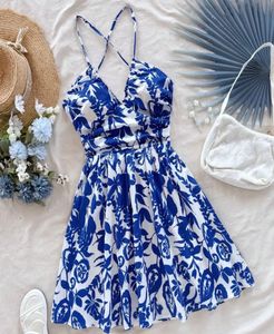 Blue Floral Sundress