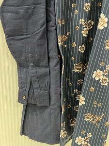 Unique Floral Pinstripe Shirt
