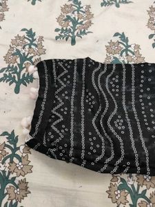 Black Printed Top