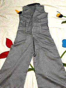 Chic Gingham Jumpsuit for Girls