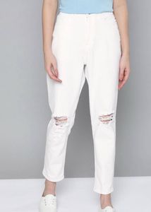 Ripped White Jeans